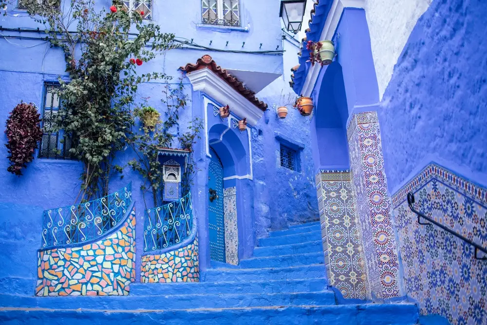 Chefchaouen,,The,City,Of,Blue,Houses,In,Morocco.,Stunning,Blue
