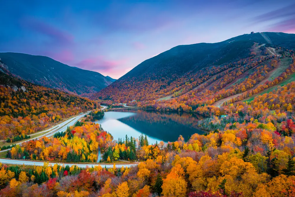 Fall,Colours,In,Franconia,Notch,State,Park,|,White,Mountain
