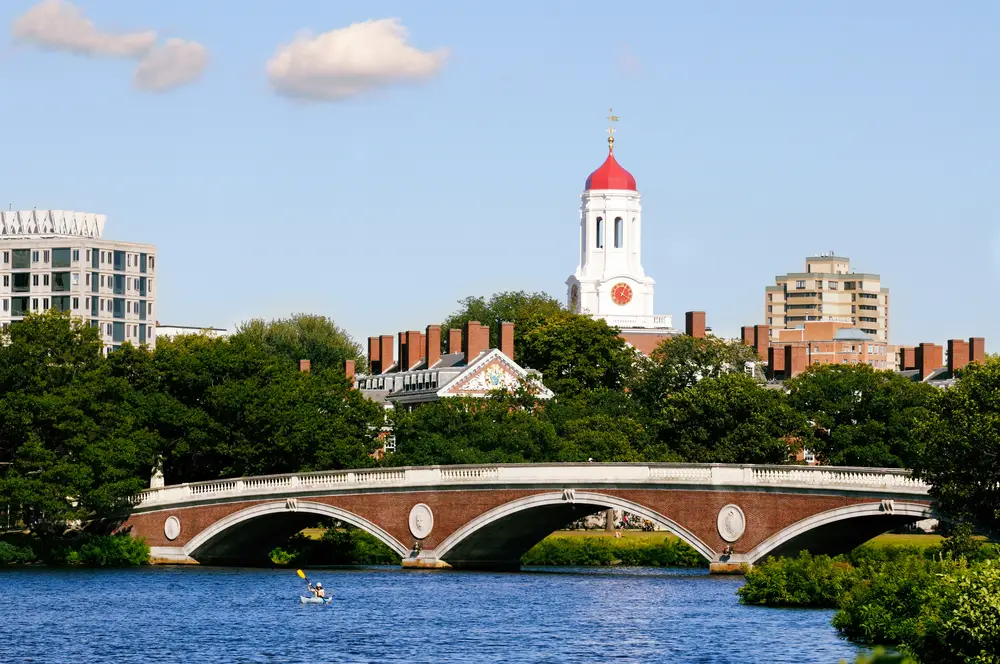 Harvard,University,Footbridge,On,Charles,River,,Cambridge,,Massachusetts